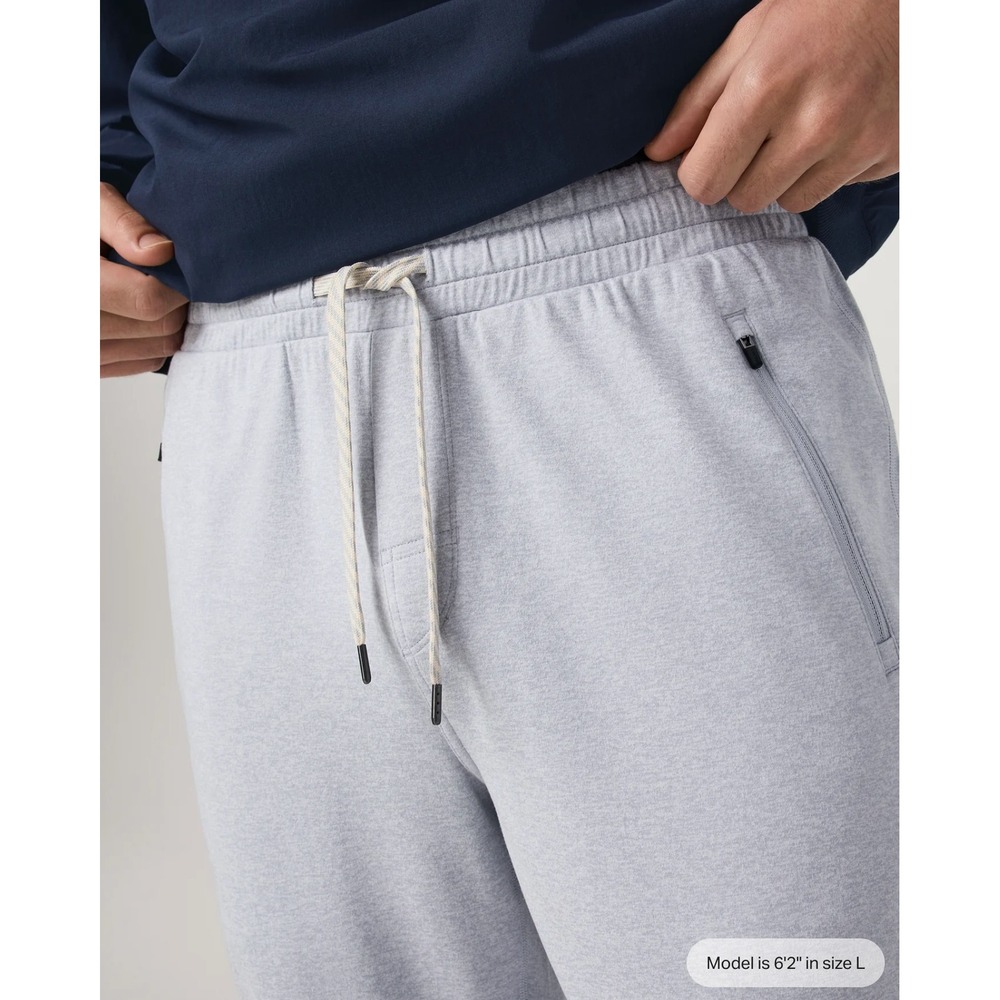 Vuori Ponto Performance Jogger Mens Platinum Heather Grey DreamKnit Sweatpants M